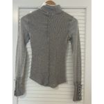 Free People  JoJo Long Sleeve Thermal Turtleneck Grey XS Photo 1
