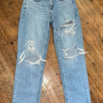 American Eagle  90’s Straight medium wash 4 skater distressed jeans Photo 0