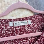 Free People cranberry cool meadow top boho women’s size XS Photo 2