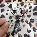 Lilysilk Leopard Print Silk Button Down Blouse Small NEW Black Photo 3