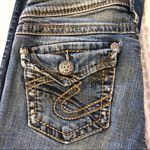 Silver Jeans Silver Pioneer Boot Leg Stretch Jean 25X32 Embellished Flap Pockets Med Wash Photo 4