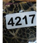 VTG Maggie McNaughton Womens Open Front Jacket 20W Black Floral Mixed Print Boho Photo 9