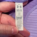 Under Armour Under Armor Athletic Purple Striped Racerback Tank Top Photo 9
