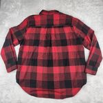 Madewell  Flannel Side-Button Oversized Ex-Boyfriend Shirt Buffalo Check Size M Photo 9