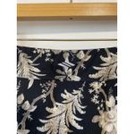 Tuckernuck  Athletic Piped Golf Skort Skirt Black Tan Ojai Vines 16 inch EUC S Photo 9