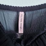 Victoria's Secret  Sexy Little Things Black Lace Rhinestone Babydoll Tank 34D Photo 4