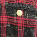 Cricket Lane Red Black Checked Jacket 16 USA Blazer Cardigan Plaid Vintage Photo 1