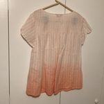 cj banks  orange/white color cotton blouse women’s size 2X Photo 3