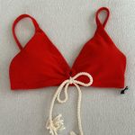 Robin Piccone Soliel Tie Front Bikini Top, Small, $118 Photo 5