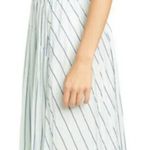 Vince  Mint Stripe Gauze Panel Skirt Green M Photo 3