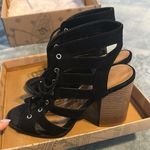 Charlotte Russe Size 8 black caged sandal Photo 1