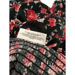 Bobbie Brooks Floral Dress Boho Bohemian Cottage Pinup Style Red Size L Photo 10