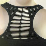 🆕Rene Rofe Seamless Cut Out Black Sport Bra🆕 Size L Photo 7