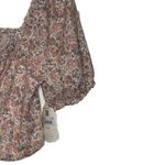 Altar'd State  Crop Top Size Medium Pink‎ Multi Floral Pattern Lined Polyester Photo 2