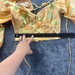 Sabo Skirt Sabo Crop Top Women's Floral Print Crop Puff Shoulder - XS Photo 7