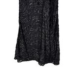 NBD  The Mira Maxi Skirt in Black size Medium NWT Sheer Abstract Burnout Print Photo 7