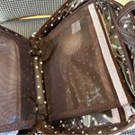 Stephanie Johnson Brown and Pale Pink Heart ML Traveler Cosmetics Case Photo 6