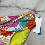 Bleu Rod Beattie  Floral Fresh Picks Sarong Bikini Bottom Size 10 White New Photo 3
