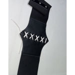 Corset Belt Womens Medium Large Black Lace Up Snap Back Pirate Goth Whimsigoth Photo 3