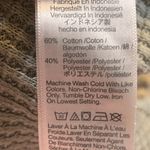 Madewell  Waffle Knit Thermal Long Sleeve Top Blue Stretch Shirt Size Small Photo 4