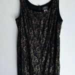 Alex Evenings Black and Gold Lace Two Piece Dress Set NWT Sz 24W Photo 2