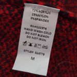 Mustard Seed  Womens Tunic Top Red Black Plaid Long Sleeve V Neck High Low M Photo 3