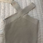 Aritzia  Babaton Sculpt Knit Criss-Cross Crop Tank Tan Beige Photo 1