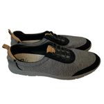 Clarks CLOUD STEPPER CUSHION SOFT 11 GRAY, BLACK/CAMEL LEATHER ACCENTS SNEAKER Photo 2