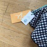 Kona Sol  Gingham Checker Strapless Bandeau High Coverage One Piece Swimsuit Sz S Photo 4