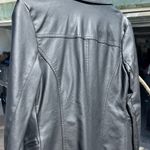 Kaari Blue Leather Jacket Photo 1