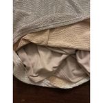 Reiss Metallic Ruched Short Sleeve Bodycon Dress Metallic Silver Gold Shimmer 10 Photo 8