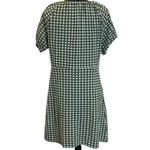 Madewell Jacquard Puff-Sleeve Mini Dress in Gingham Check size small Photo 3
