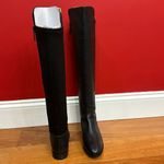 Cole Haan NWOT Dutchess Over The Knee Back Stretch Motorcycle Boots Black size 6 Photo 2