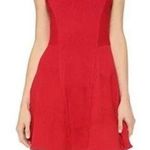 Rag and Bone  Geneva Textured Sleeveless Fit & Flare Mini Dress Red Women's Size M Photo 0