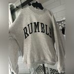 Gray RUMBLE BOXING Mock Neck Sweatshirt Size L Size L Photo 1