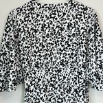 BCBGeneration NWT  Black and White Animal Print Wrap Dress - Size: 12 Photo 7