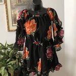 Love...Ady Love Ary Floral Jumpsuit Romper Floral Size Small Off Shoulder Preppy Pullover Photo 0