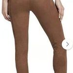 Lysse Lysee Dark Tan Pull On High Rise Faux Suede Legging Size Extra Large Photo 1