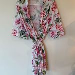 Show Me Your Mumu Floral Print Garden Of Blooms Brie Robe White Pink One Size Photo 2