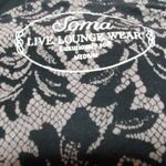 Soma  Tan & Black Faux Lace Patterned Dress (M) Photo 5