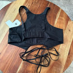 Elodie  Size XL Black Crop Top Wrap Tank Street‎ Wear Soft Grunge Casual Photo 3