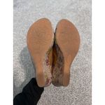 B.O.C. Born Concepts Brown Leather Floral Wedge Platform Slide Sandals Size 10 Photo 9