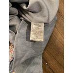 Savanna Jane off the shoulder Romper Blue Shimmer mettalic Floral Embroidered S Photo 3