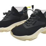 Steve Madden Shoes Women 7 Black NY90 Cinch Tie Myles Sneaker Fashion Outdoor Photo 0