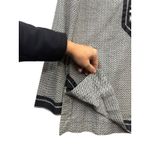 Tory Burch  Women's Black White Chevron Resort Wear V Neck Tunic Top Size 4 Photo 4