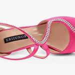 Erijunor NIB S Strap Hot Pink Size 10, heel 4” with 0.5 Platform Insert Photo 1