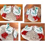 Christmas Chicken Earrings Glitter Red Boots Made for Walking Farm House… Photo 8