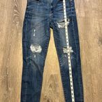 American Eagle Super HiRise Jeggings Size 2 Short Super Super Stretch Distressed Photo 6