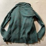 Forever 21 ⭐️ Vintage green knit cascade open sweater cardigan EUC Photo 3