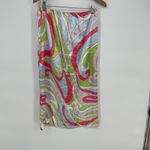 KOLLYY Retro Swirl Print Maxi Skirt Women's Size L Flowy Boho Vacation Green Size L Photo 1